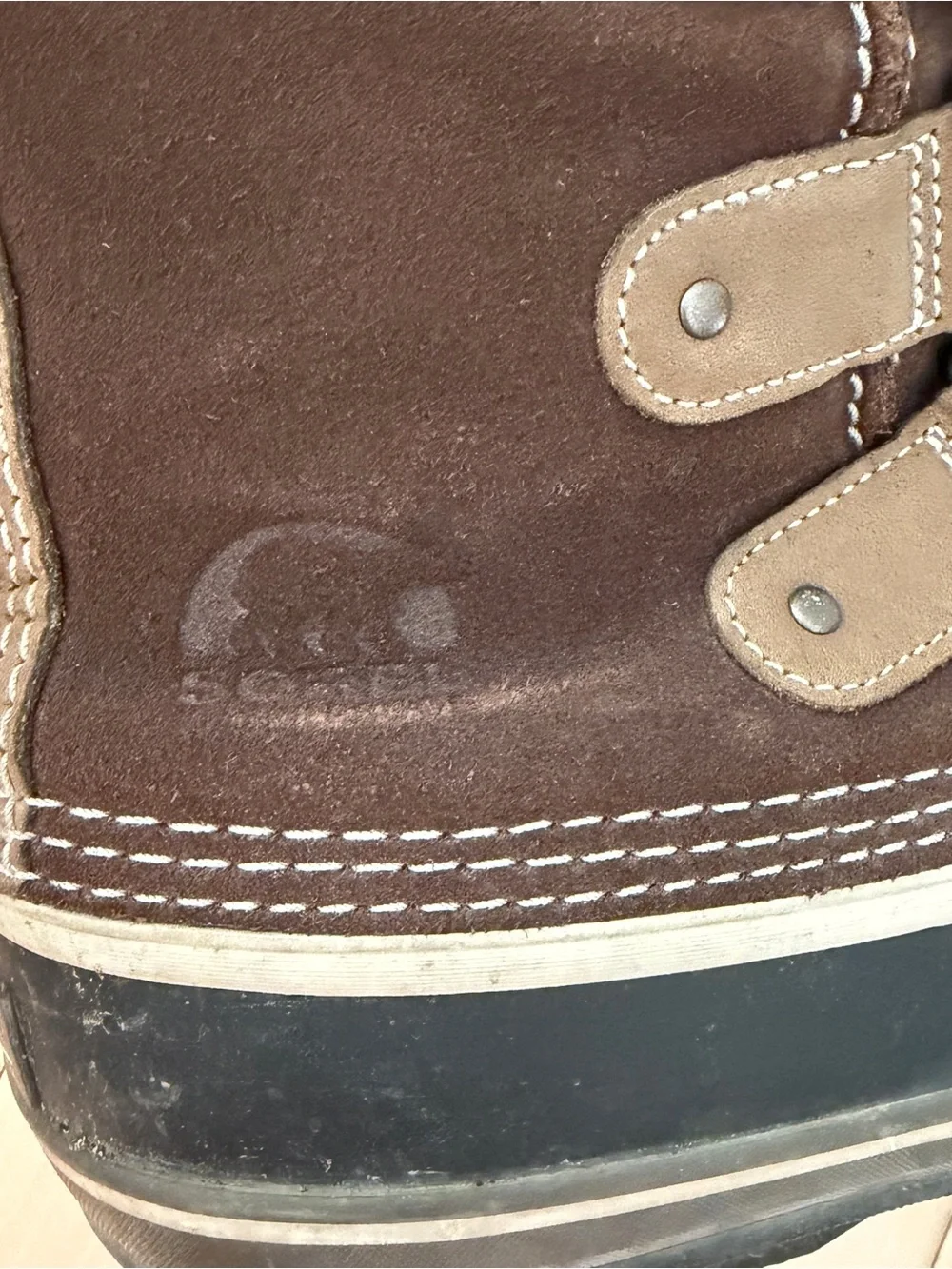 Sorel Women's Joan of Arctic Brown Faux-Fur Trim Lace-Up Winter Boot